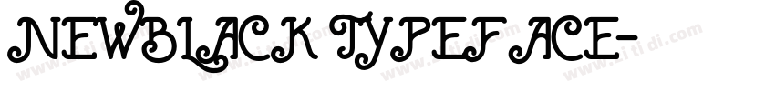 NEWBLACK TYPEFACE字体转换